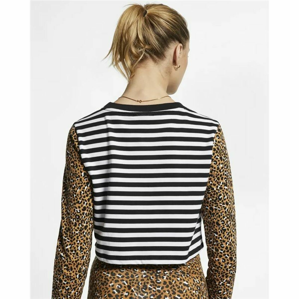 T-shirt med lång ärm Dam Nike Animal Print - 10