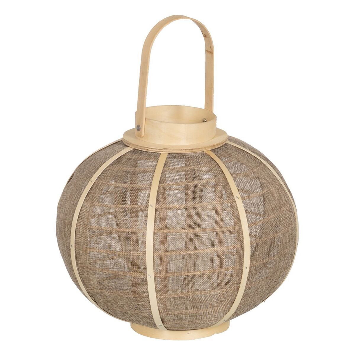Lykta Ljusstakar Lykta Beige Naturell Jute 33,5 x 33,5 x 30,5 cm
