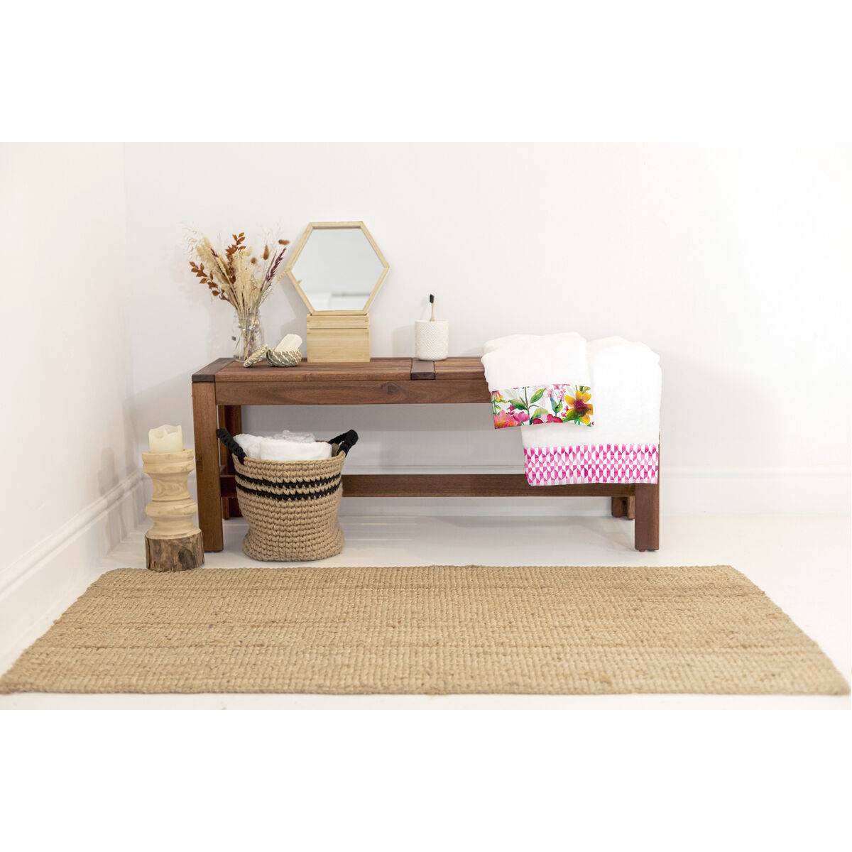 Handduksset HappyFriday Cassia Multicolour 2 Delar - 4