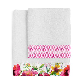 Handduksset HappyFriday Cassia Multicolour 2 Delar