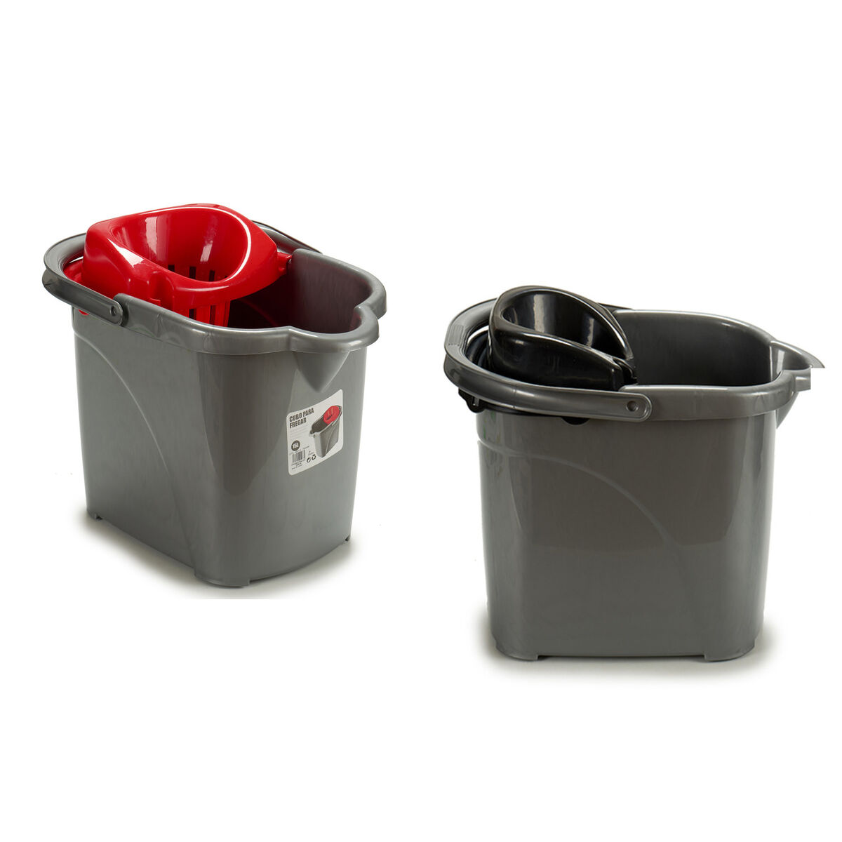 Hink Med hjul Plast 31 x 31 x 41 cm 15 L (24 antal) - 3