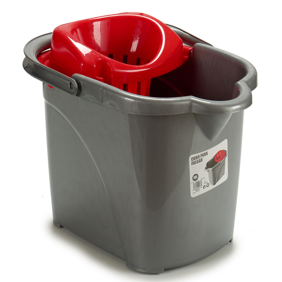Hink Med hjul Plast 31 x 31 x 41 cm 15 L (24 antal) - 2