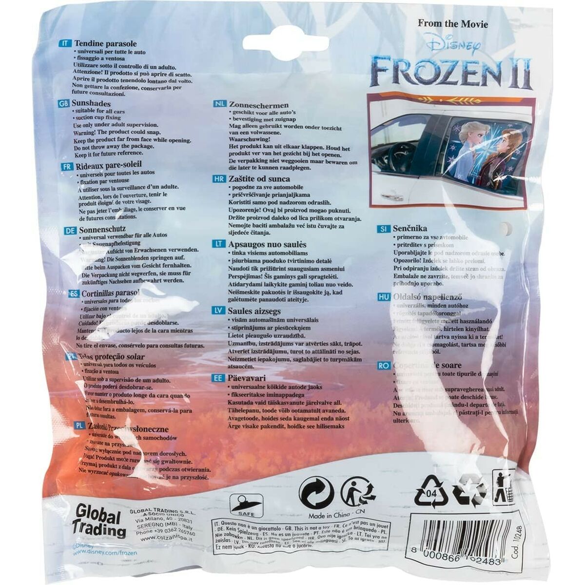 Sidosolskydd Frozen CZ10248 44 x 35 cm 2 Delar - 5