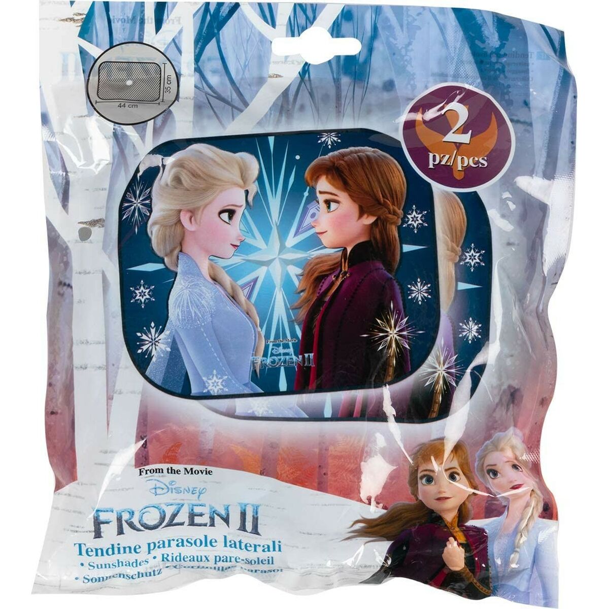 Sidosolskydd Frozen CZ10248 44 x 35 cm 2 Delar - 4