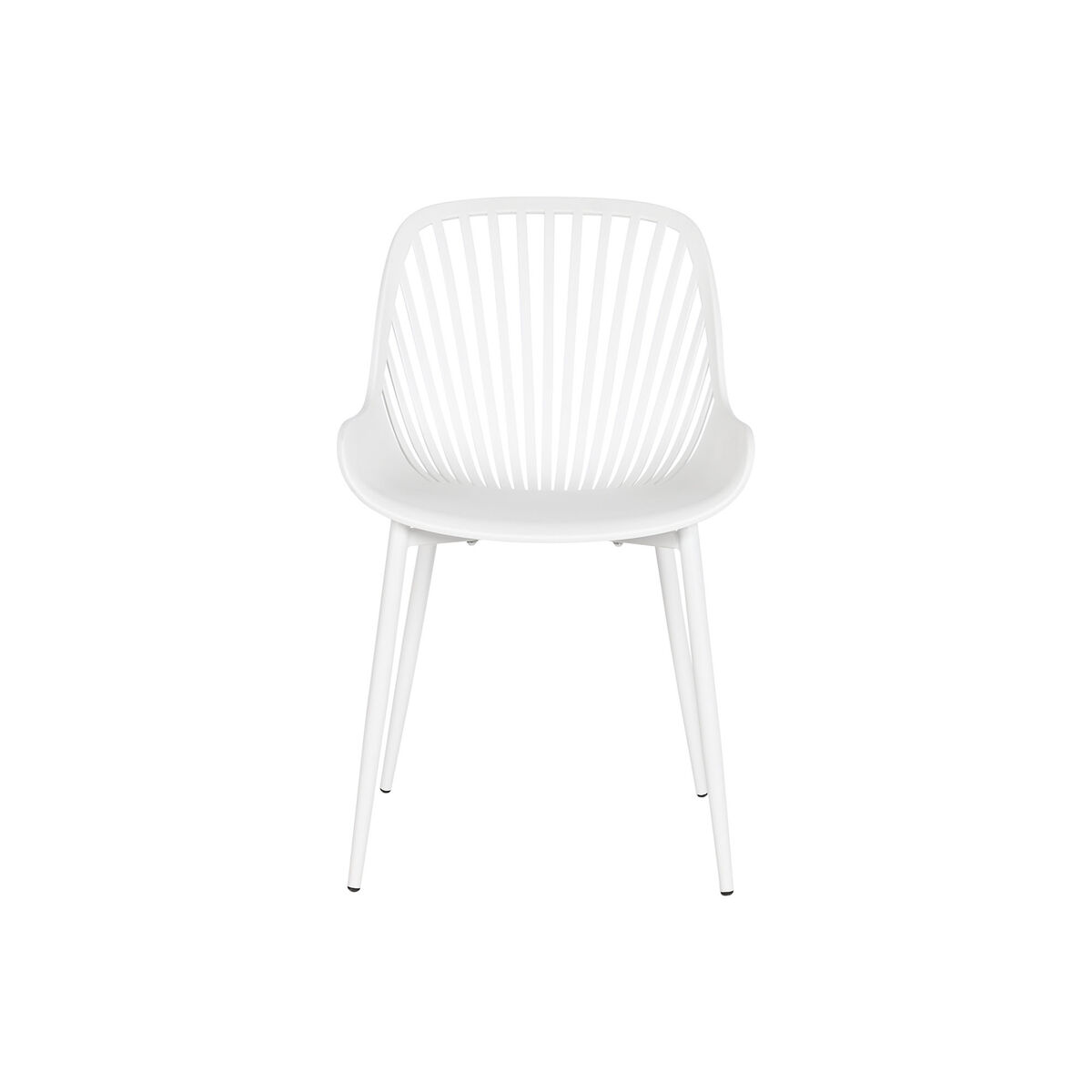 Stol Home ESPRIT Vit 50,5 x 55 x 82 cm - 2