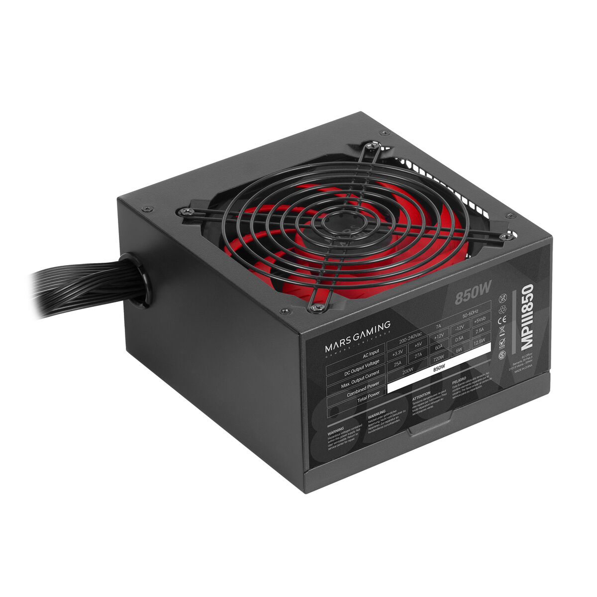 Strömtillförsel Mars Gaming MPIII850 ATX 850 W - 5