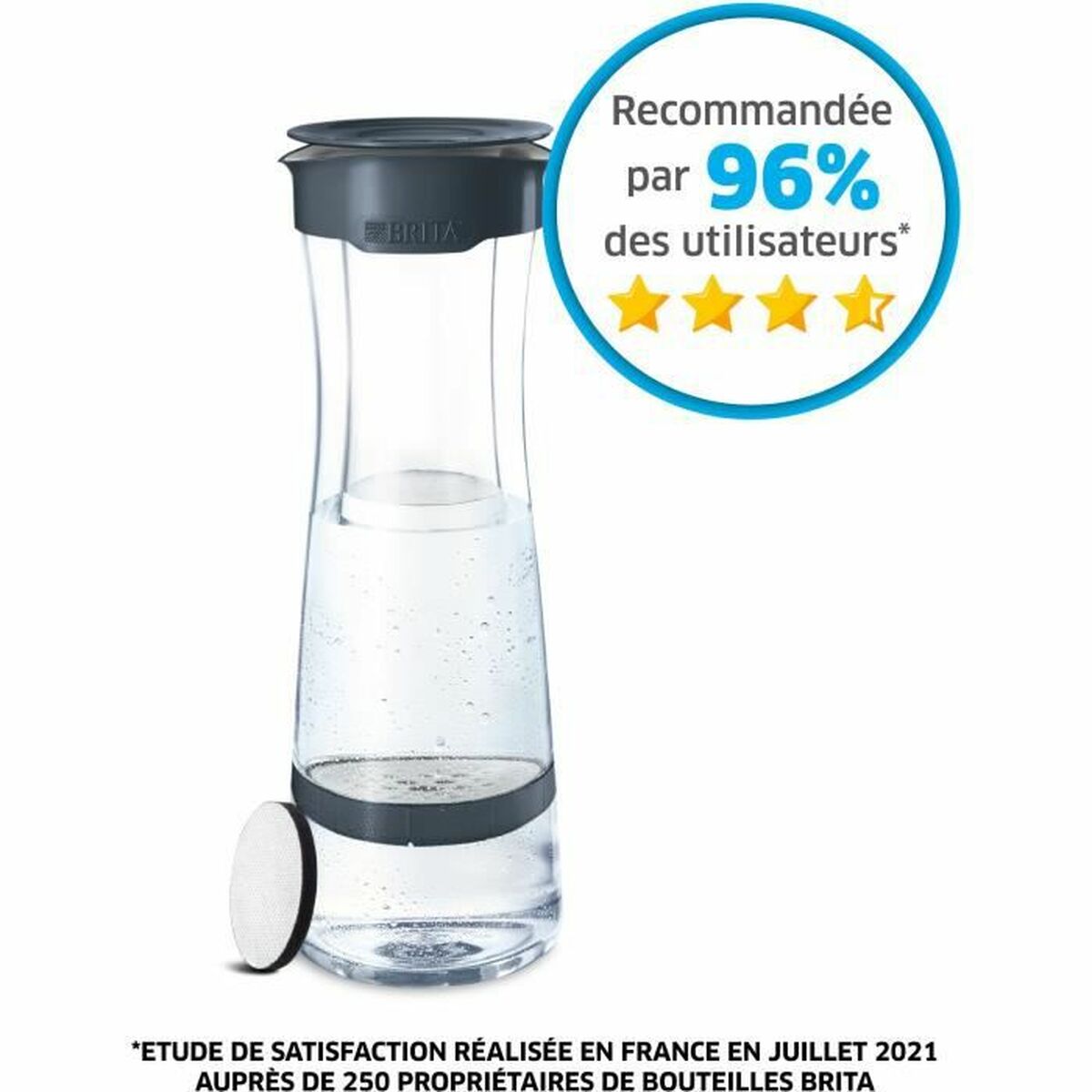 Filterflaska Brita CU CE 3 Mörkgrå