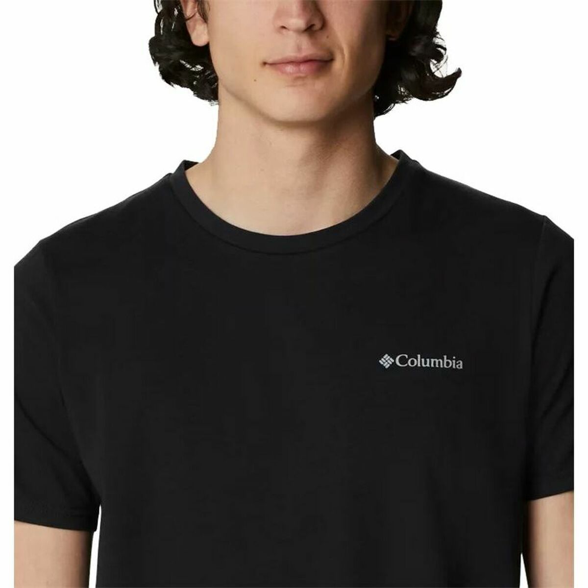 T-shirt med kortärm Herr Columbia Sun Trek Svart Män - 5