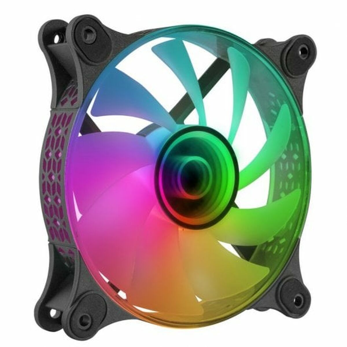 Lådfläkt Mars Gaming MF3D Ø 12 cm ARGB Svart (1 antal)