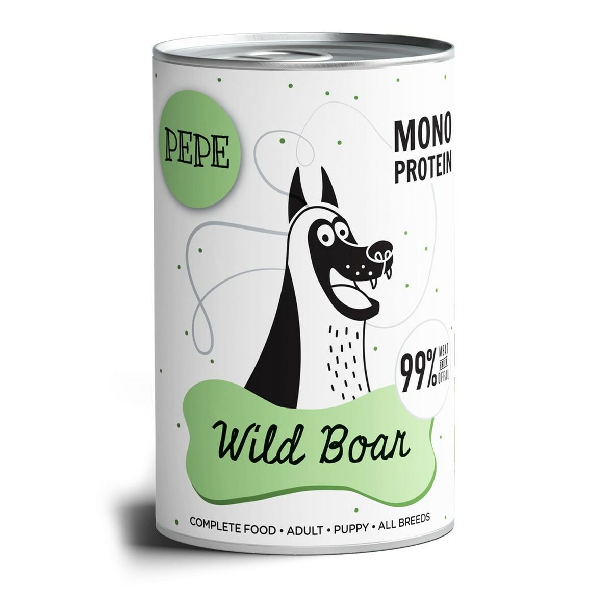 Våt mat Paka Zwierzaka Pepe Wild Boar Vildsvin 400 g
