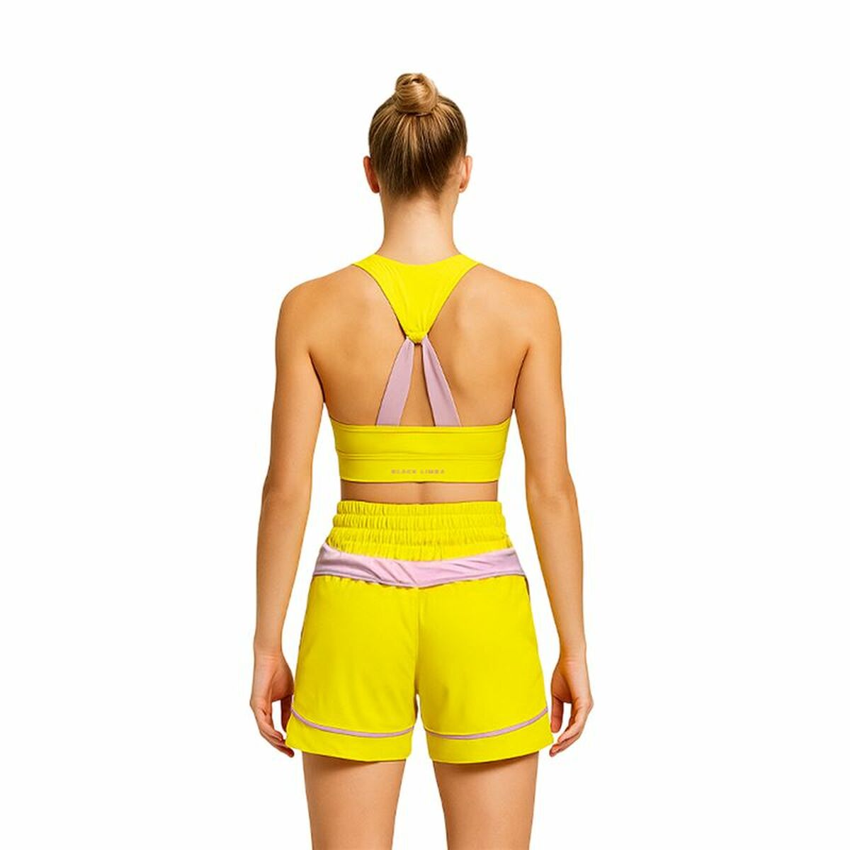 Sport-topp, Dam Black Limba Gul Fitness - 2