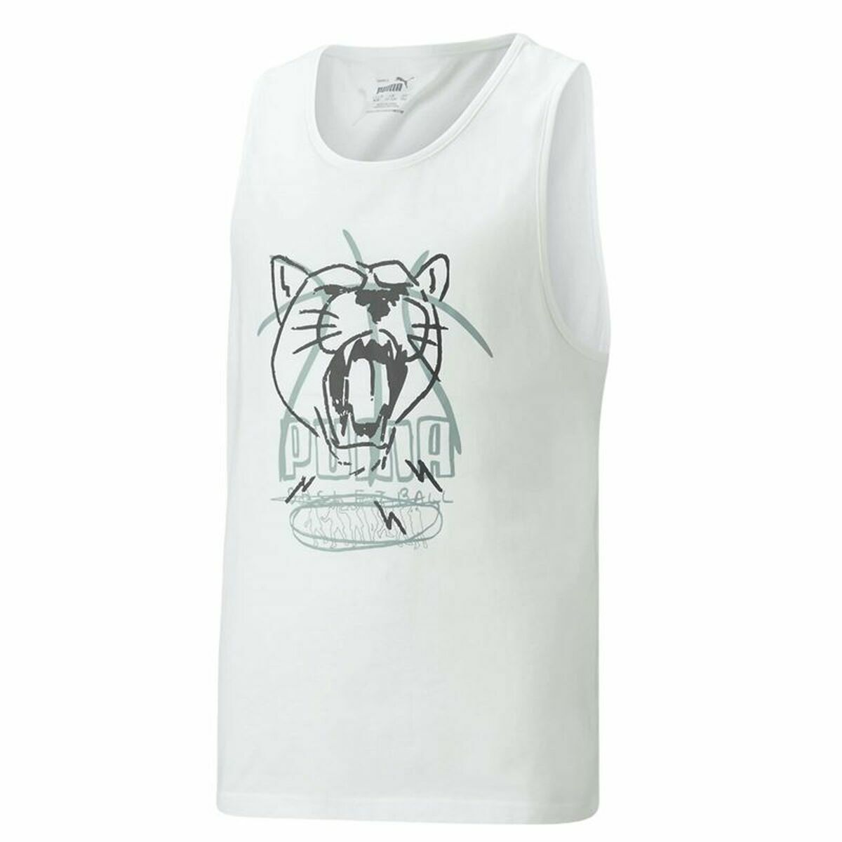 Baskettröja Puma Tank B Vit - 6