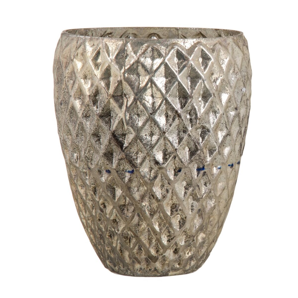 Ljusstakar 13 x 13 x 18 cm Glas Gyllene