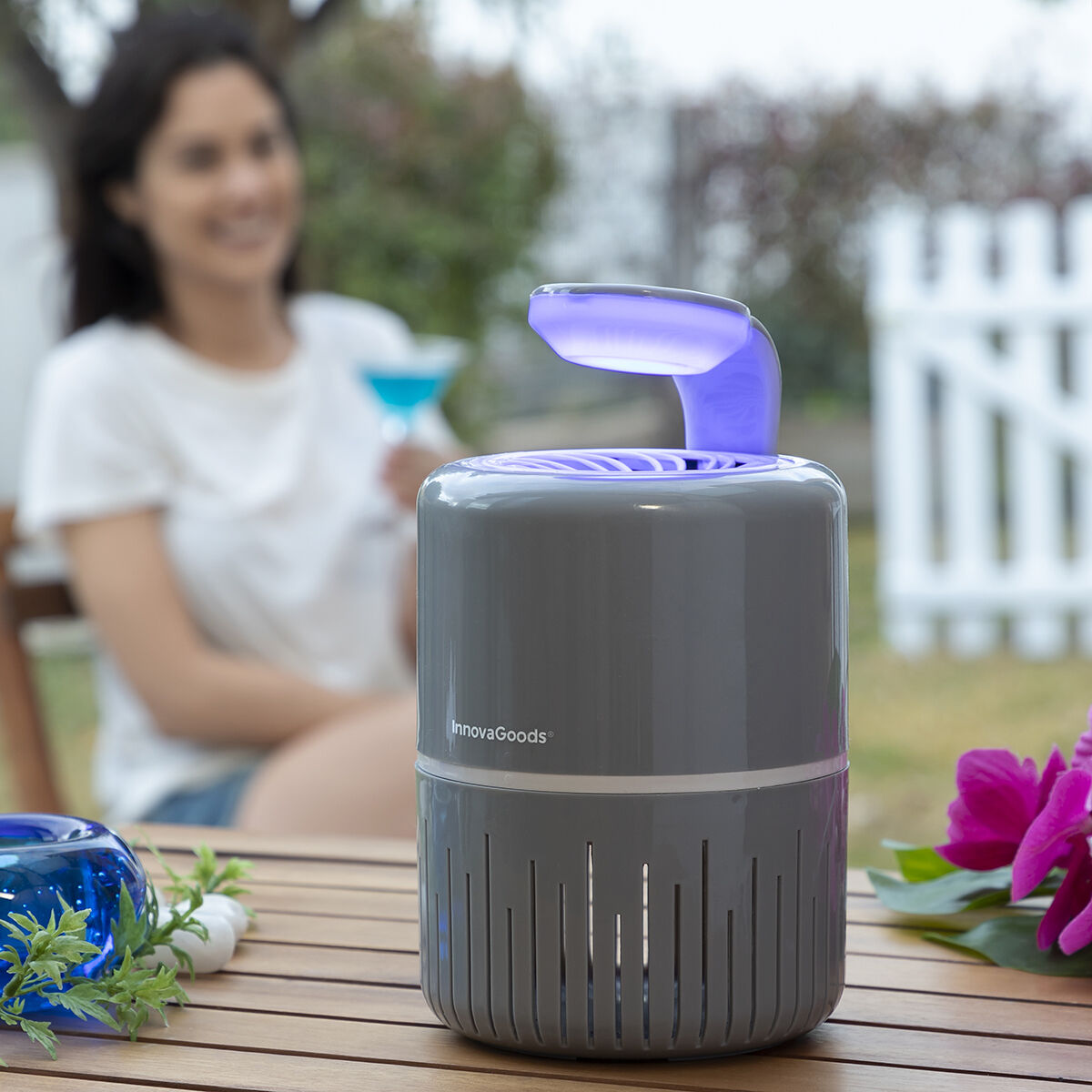 Myggavvisande lampa med insugningsfunktion KL Drain InnovaGoods - 10