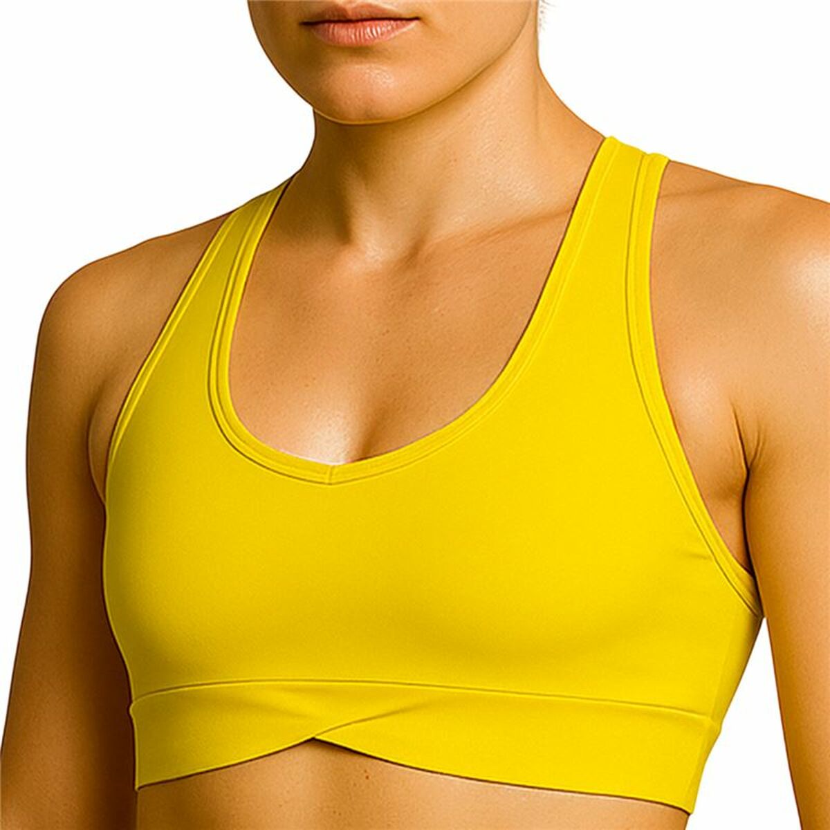 Sport-topp, Dam Black Limba Gul Fitness - 3