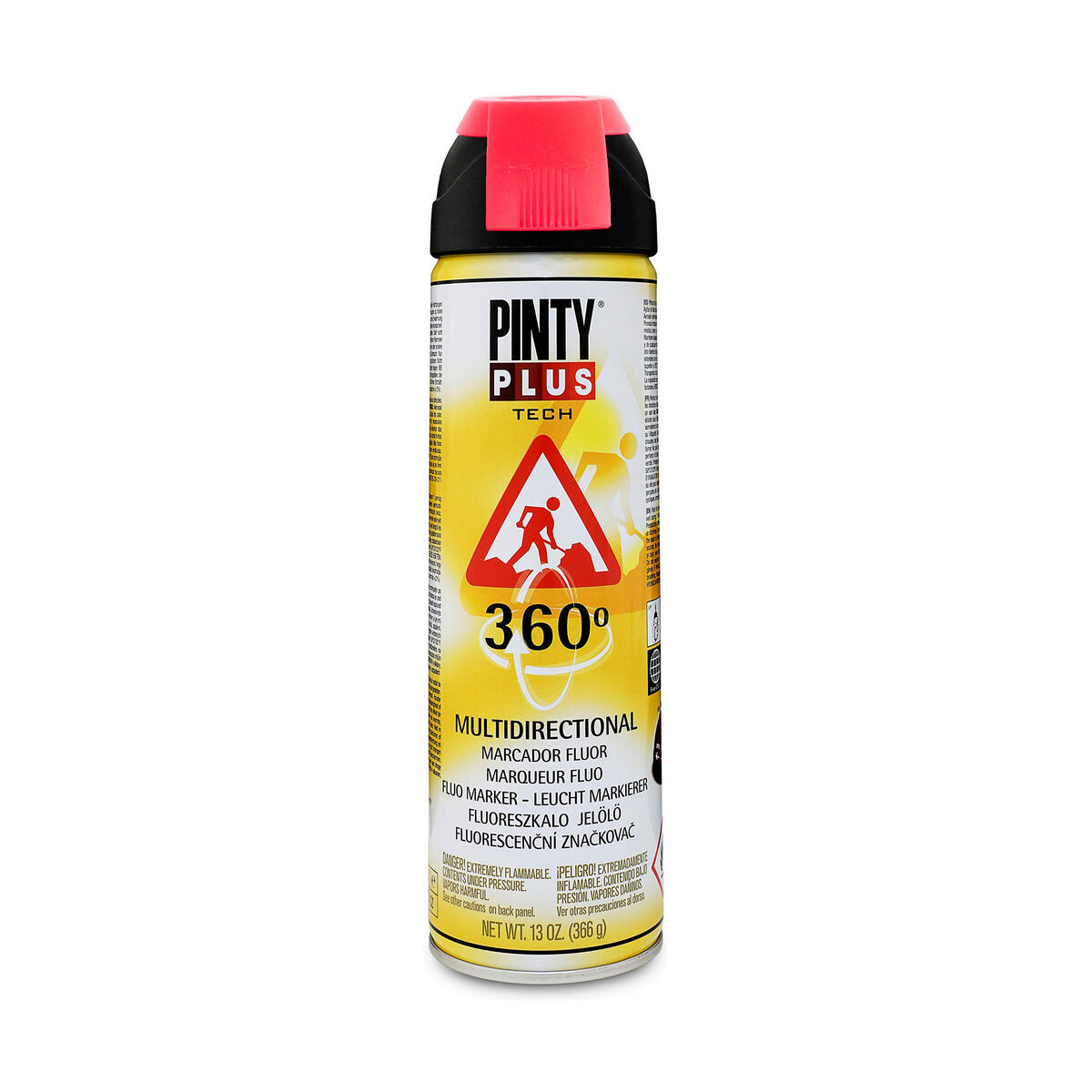 Sprejfärg Pintyplus Tech T107 360º Röd 500 ml - 3