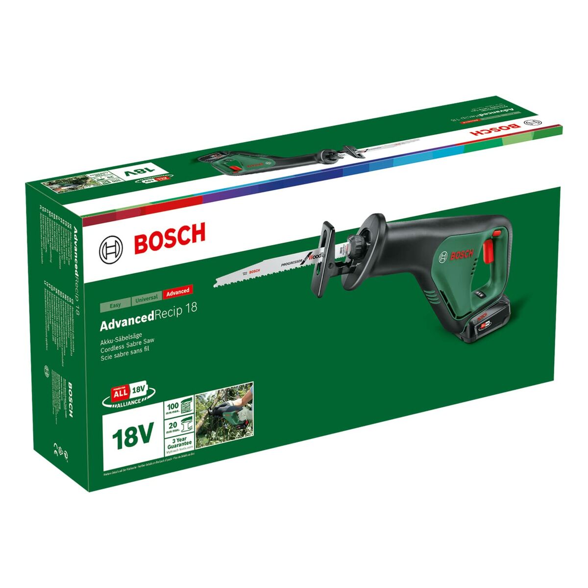 Motorsåg BOSCH AdvancedRecip 18 - 3