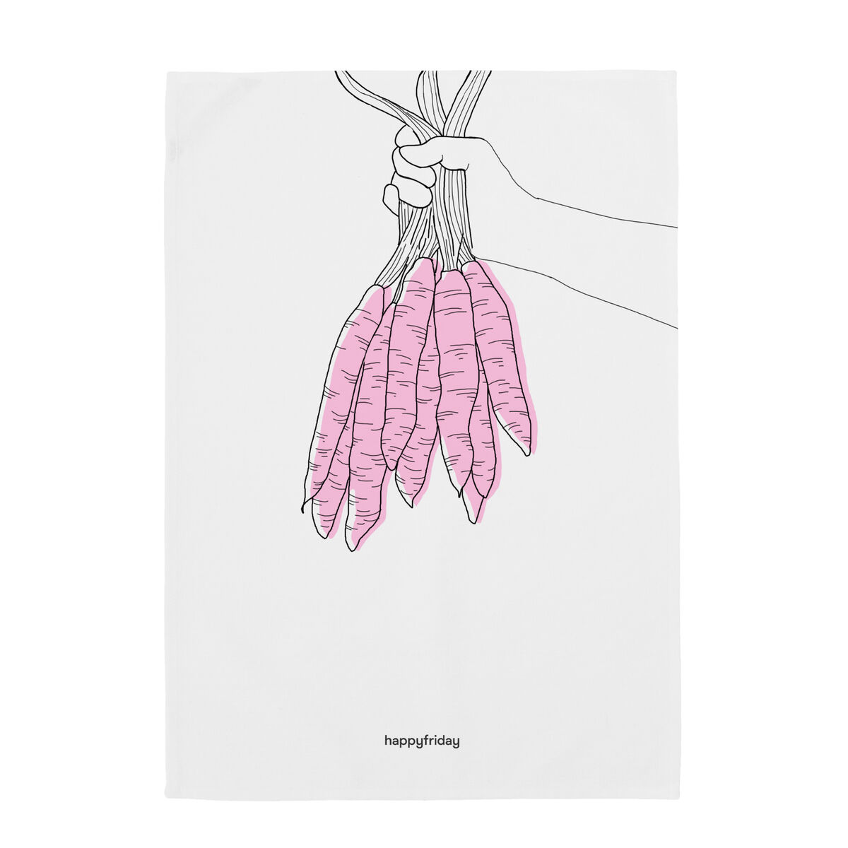 Kökstextil HappyFriday Carrots Multicolour 70 x 50 cm (2 antal) - 2
