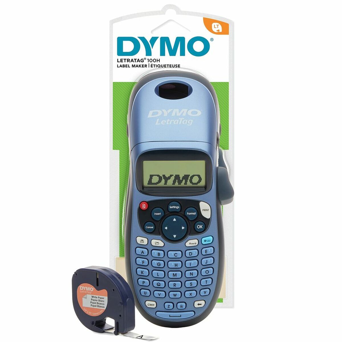 Manuell märkningsmaskin Dymo LT-100H + Tape Blå