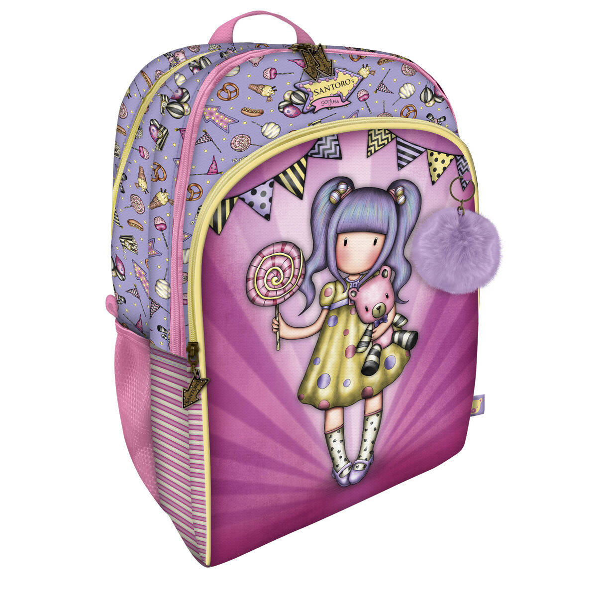 Skolryggsäck Gorjuss First prize Lila 34.5 x 43.5 x 22 cm - 3