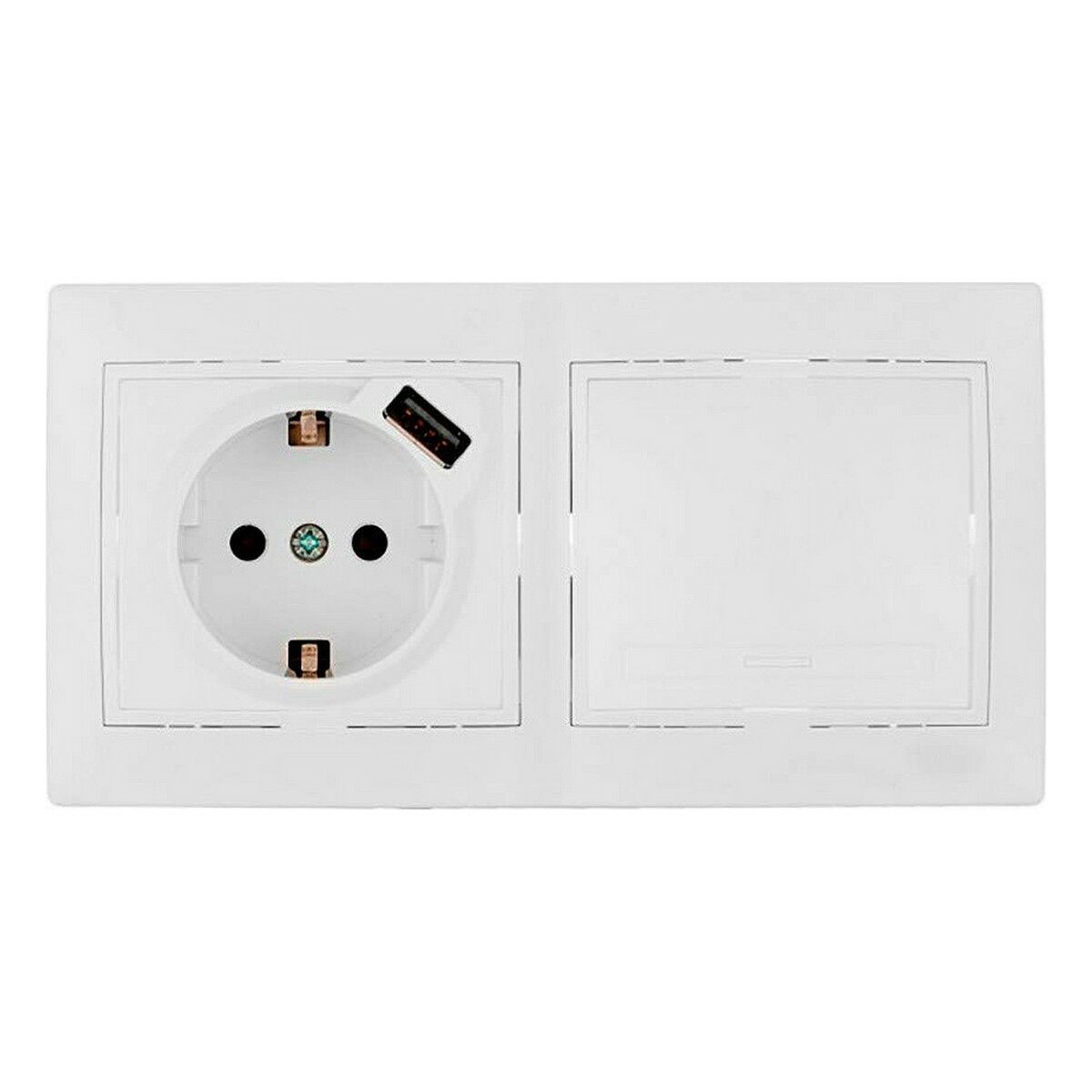 Elkontakt Solera Vit 16 A Inbäddad, inbyggd - 2