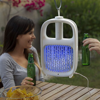 Uppladdningsbar anti-mygglampa och insektsracket 2-i-1 Swateck InnovaGoods