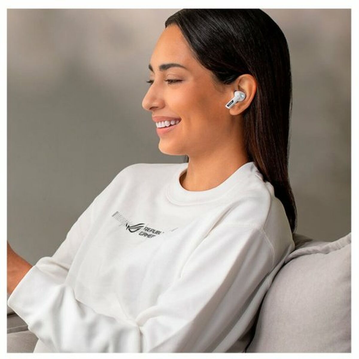 Bluetooth Hörlurar Asus ROG Cetra Vit - 5