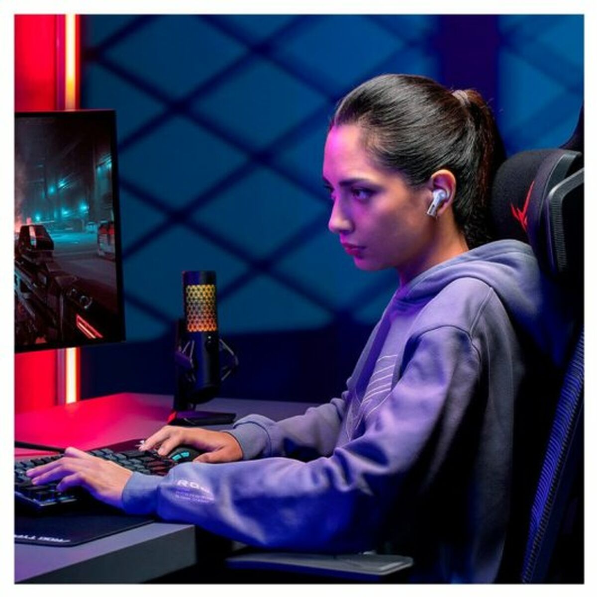 Bluetooth Hörlurar Asus ROG Cetra Vit - 4