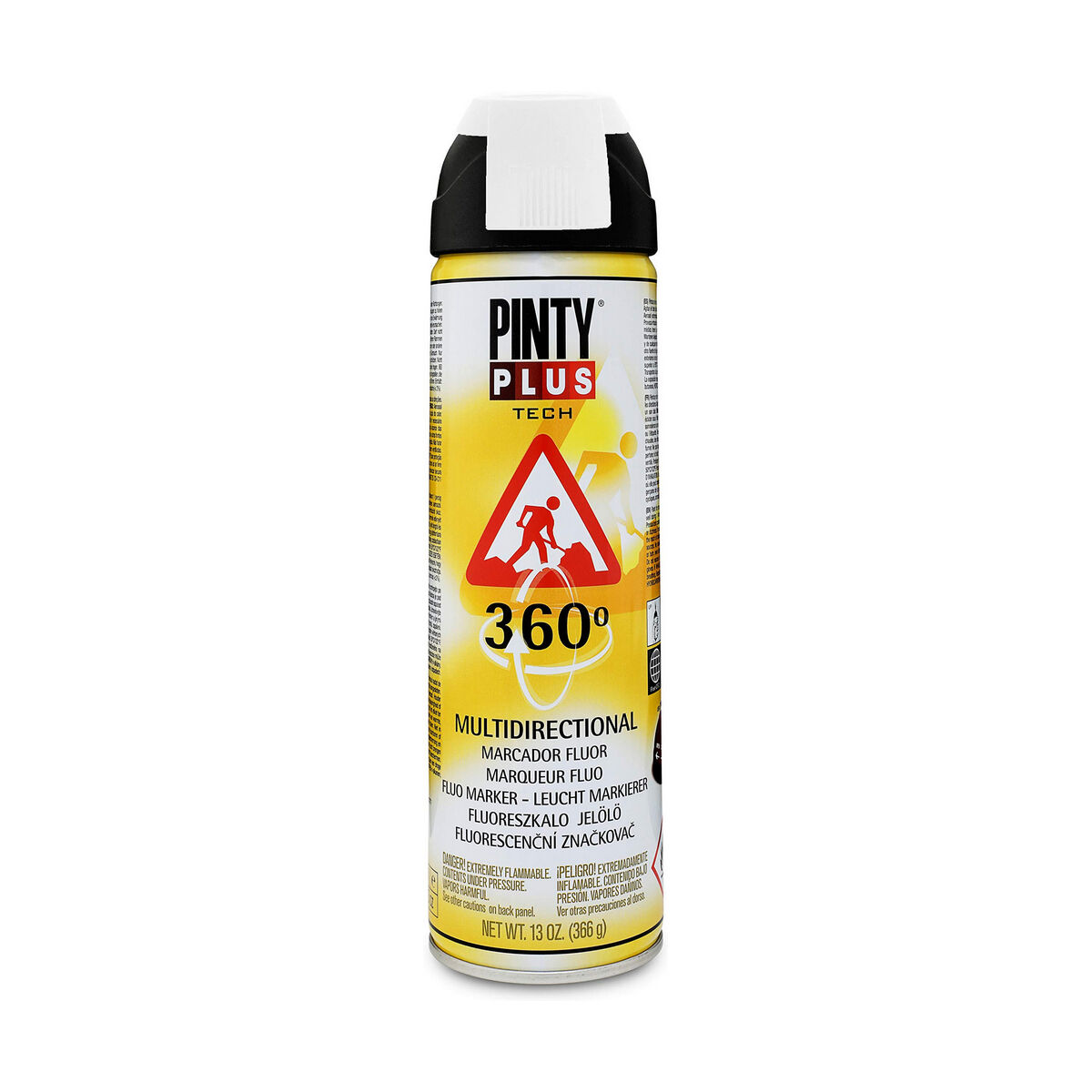 Sprejfärg Pintyplus Tech T101 360º Vit 500 ml - 3