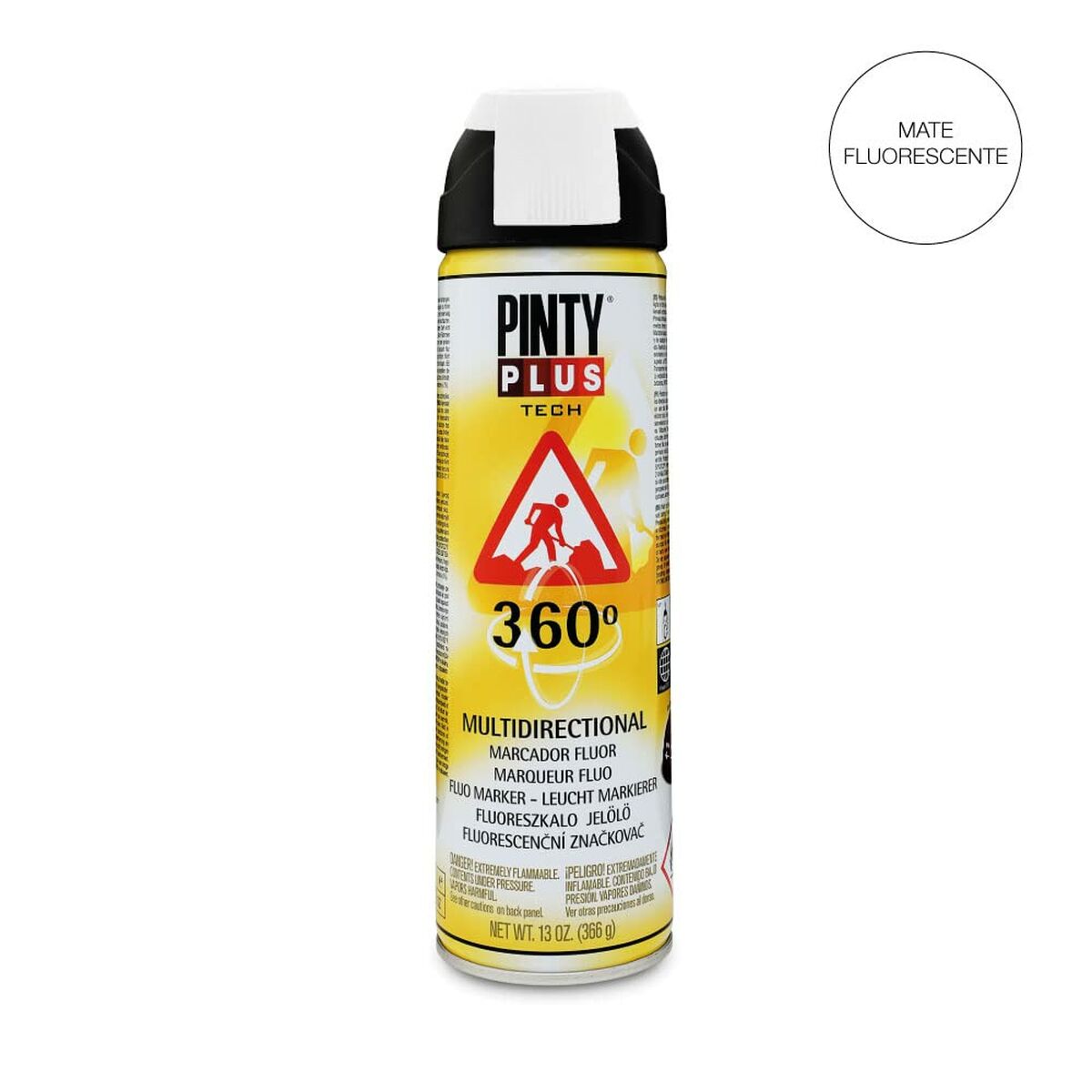 Sprejfärg Pintyplus Tech T101 360º Vit 500 ml - 2