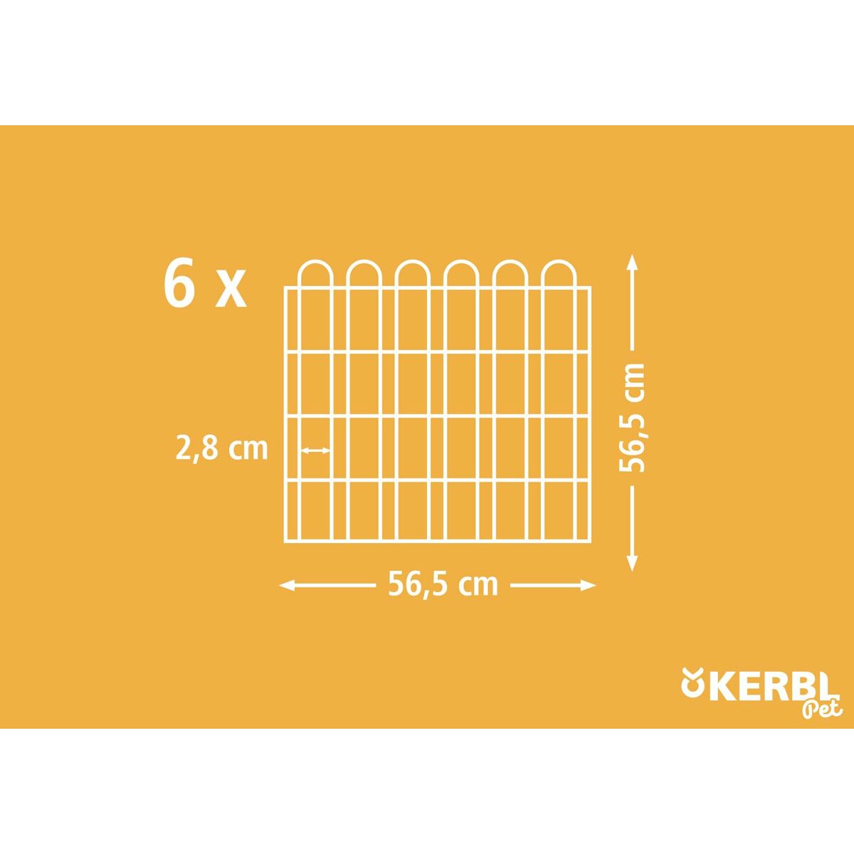 Bur Kerbl Metall Grå Gnagare Sexkantig - 4