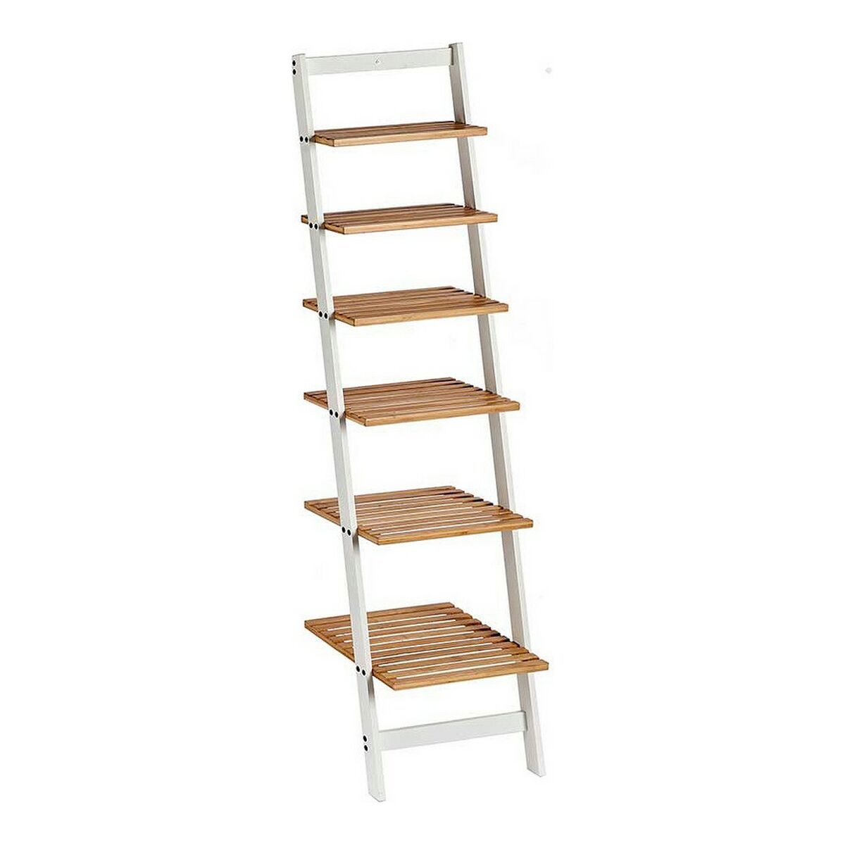 Bokhylla Brun Vit Bambu (35 x 165 x 42 cm) - 5