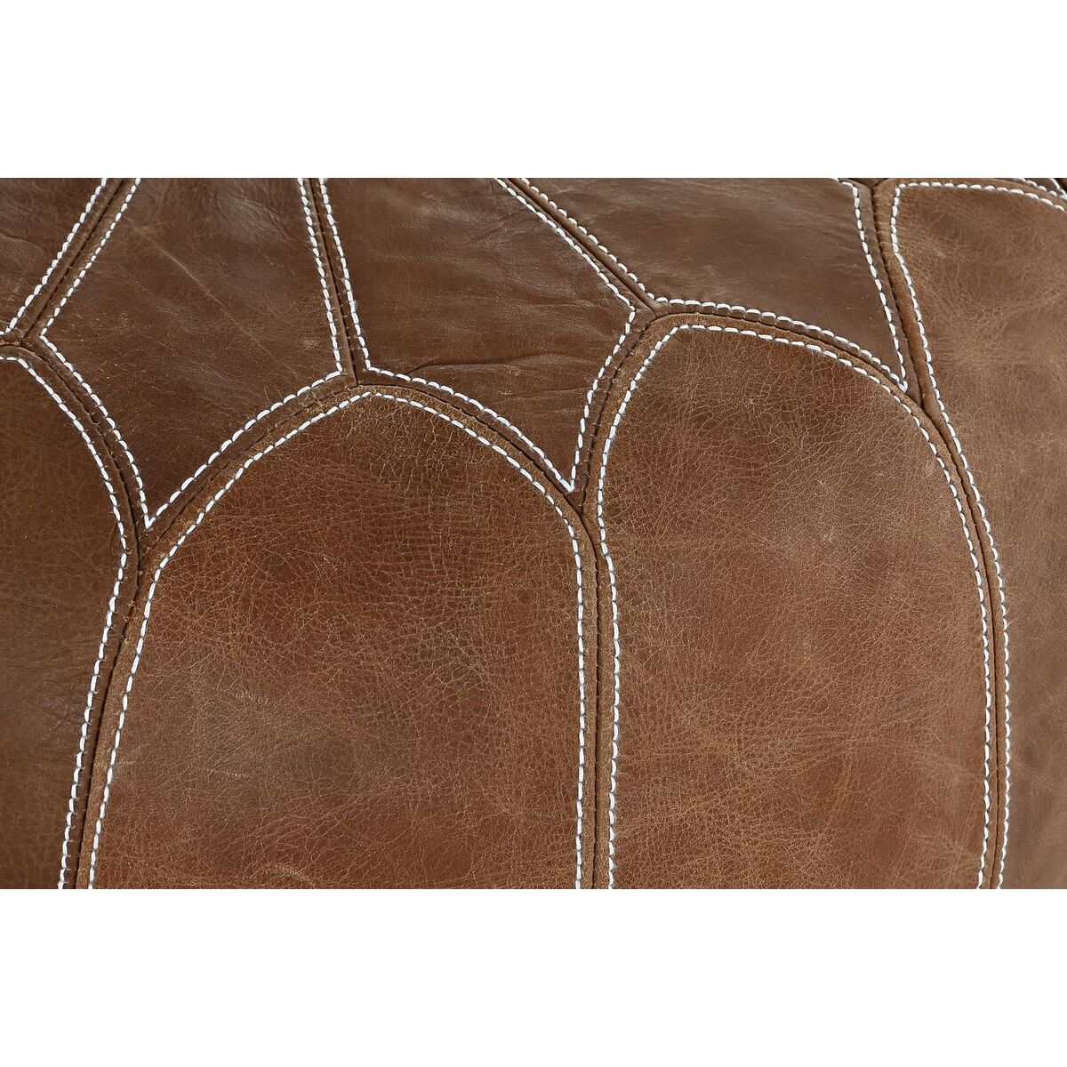 Fotpall DKD Home Decor Brun Vintage 48 x 48 x 35 cm - 3