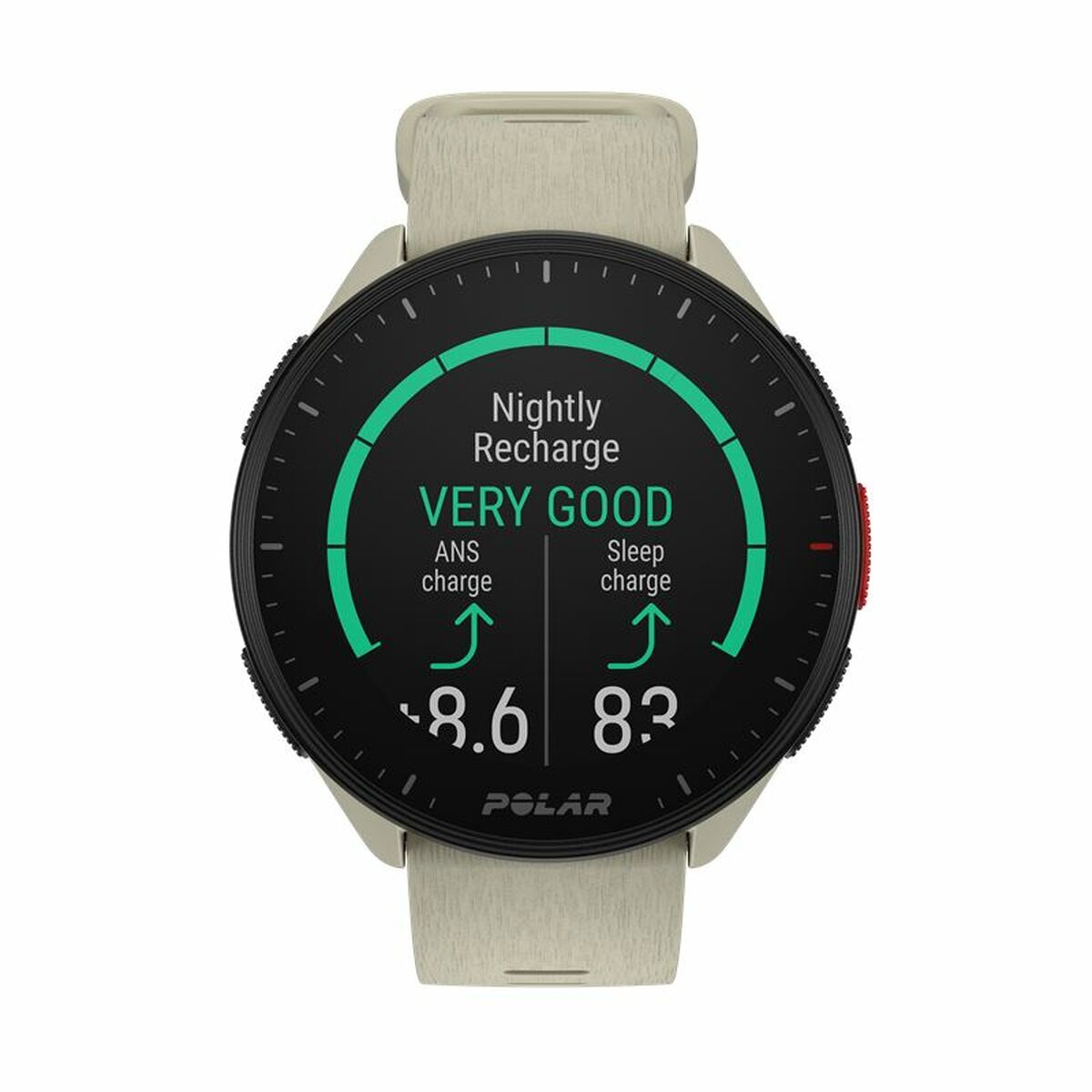 Klocka Sportig Polar Pacer Beige (Ø 45 mm) - 5