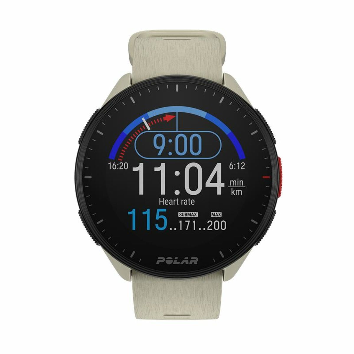 Klocka Sportig Polar Pacer Beige (Ø 45 mm) - 6