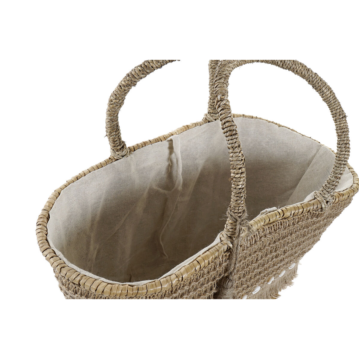 Strandväska DKD Home Decor 53 x 15 x 51,5 cm Naturell Sjögräs - 5