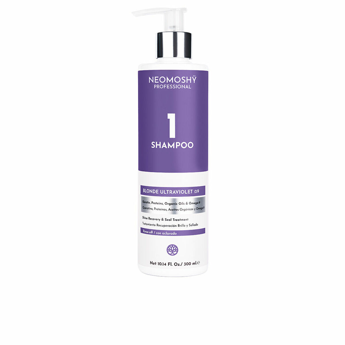 Schampo som neutraliserar färgen Neomoshy Blonde Ultraviolet 300 ml