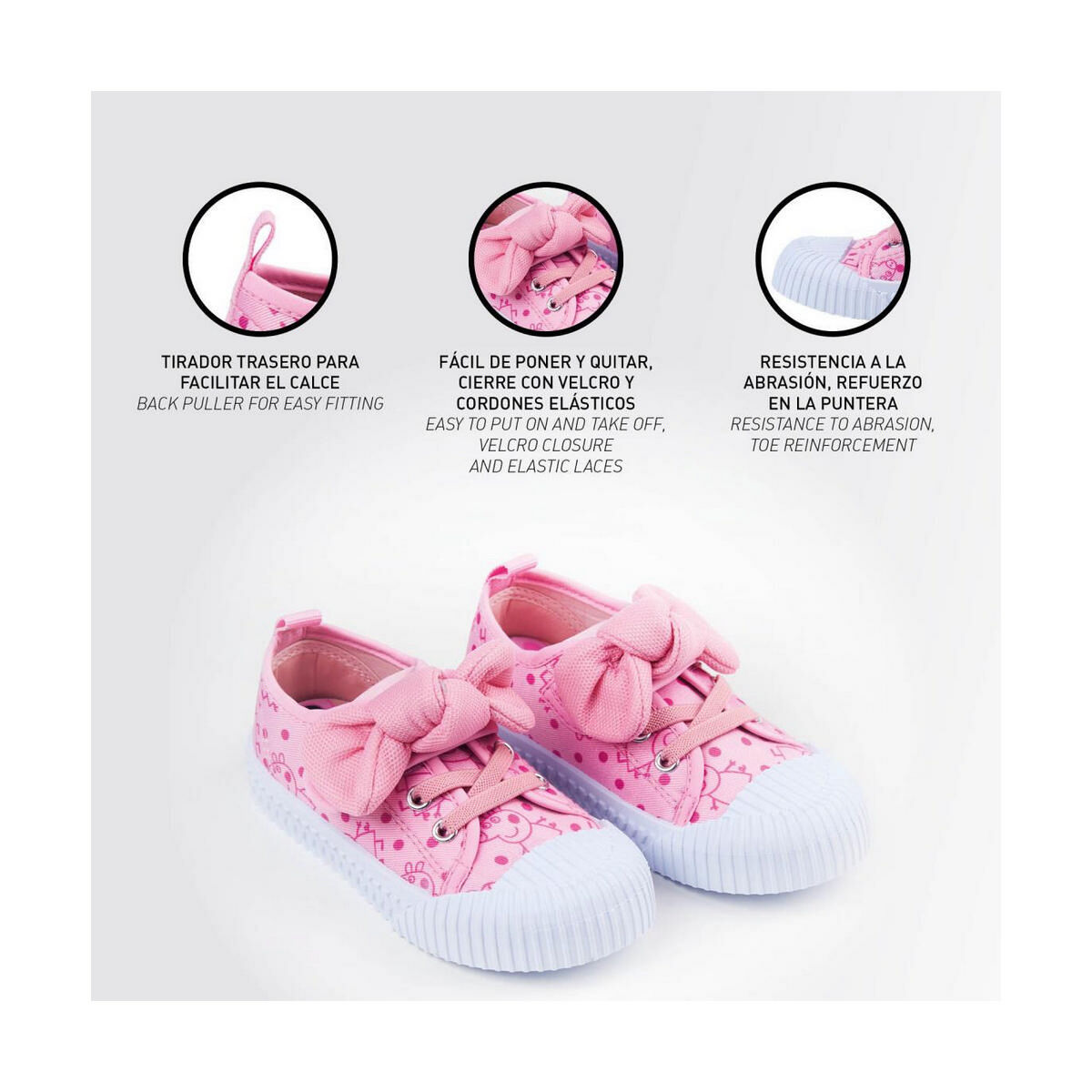 Sportskor Casual Peppa Pig Barn Rosa - 5