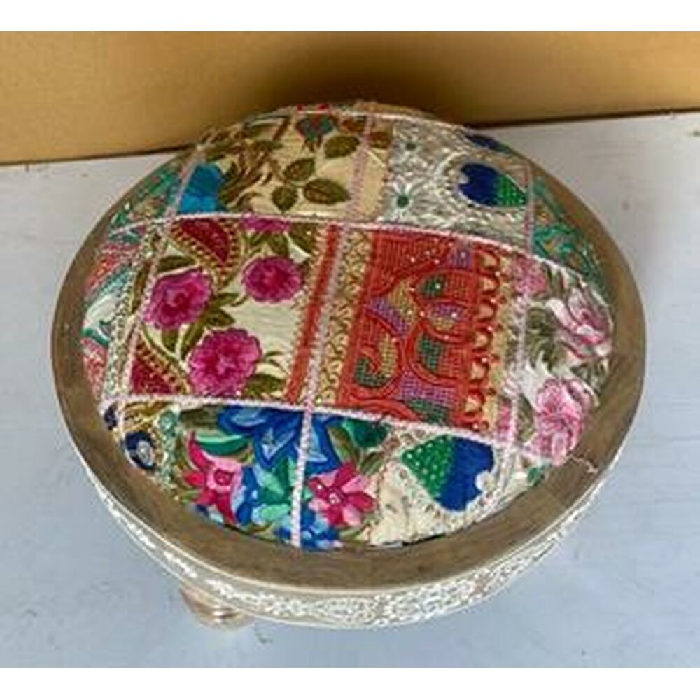Fotpall DKD Home Decor Multicolour 40 x 40 x 22,8 cm (2 antal) - 2
