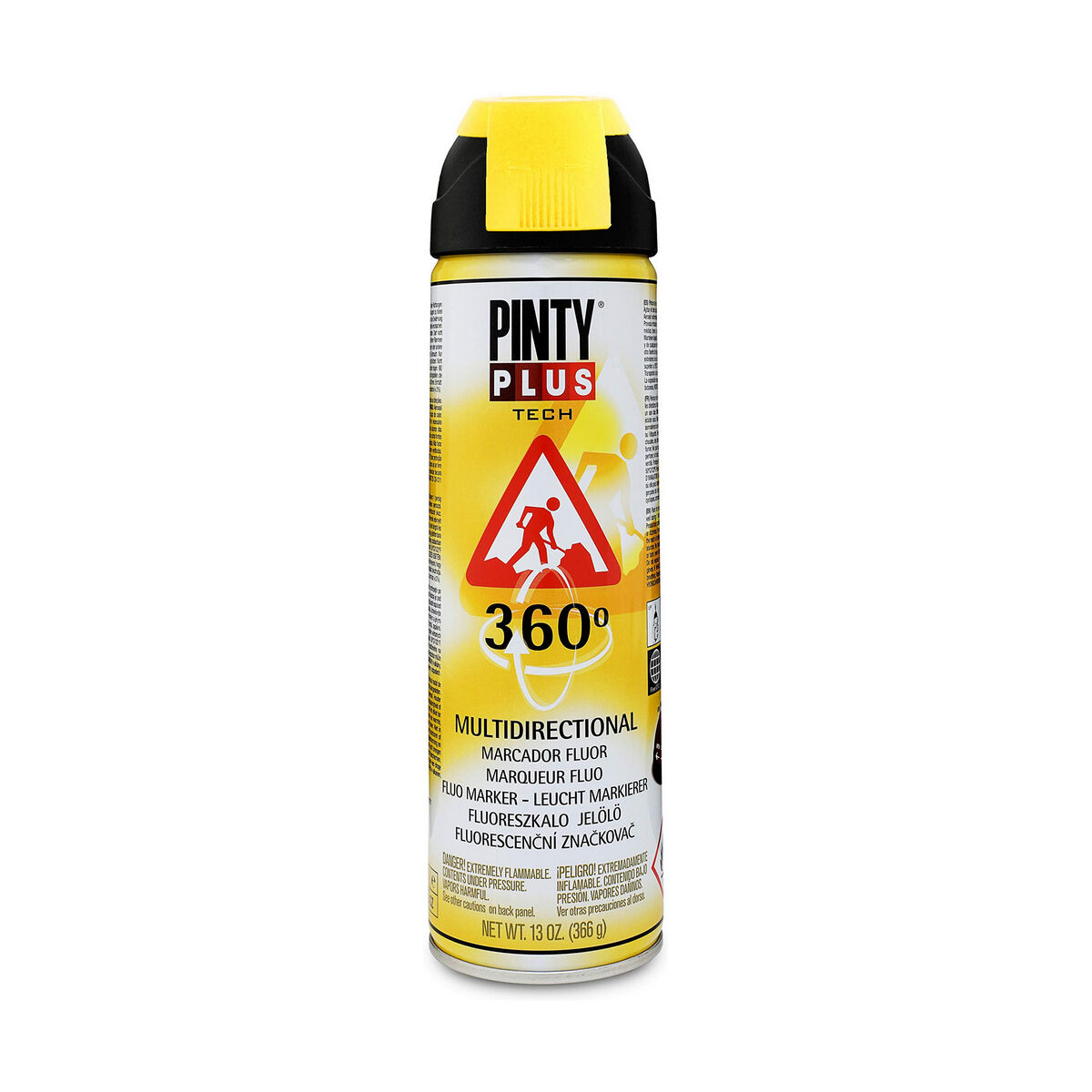 Sprejfärg Pintyplus Tech T146 360º Gul 500 ml - 3