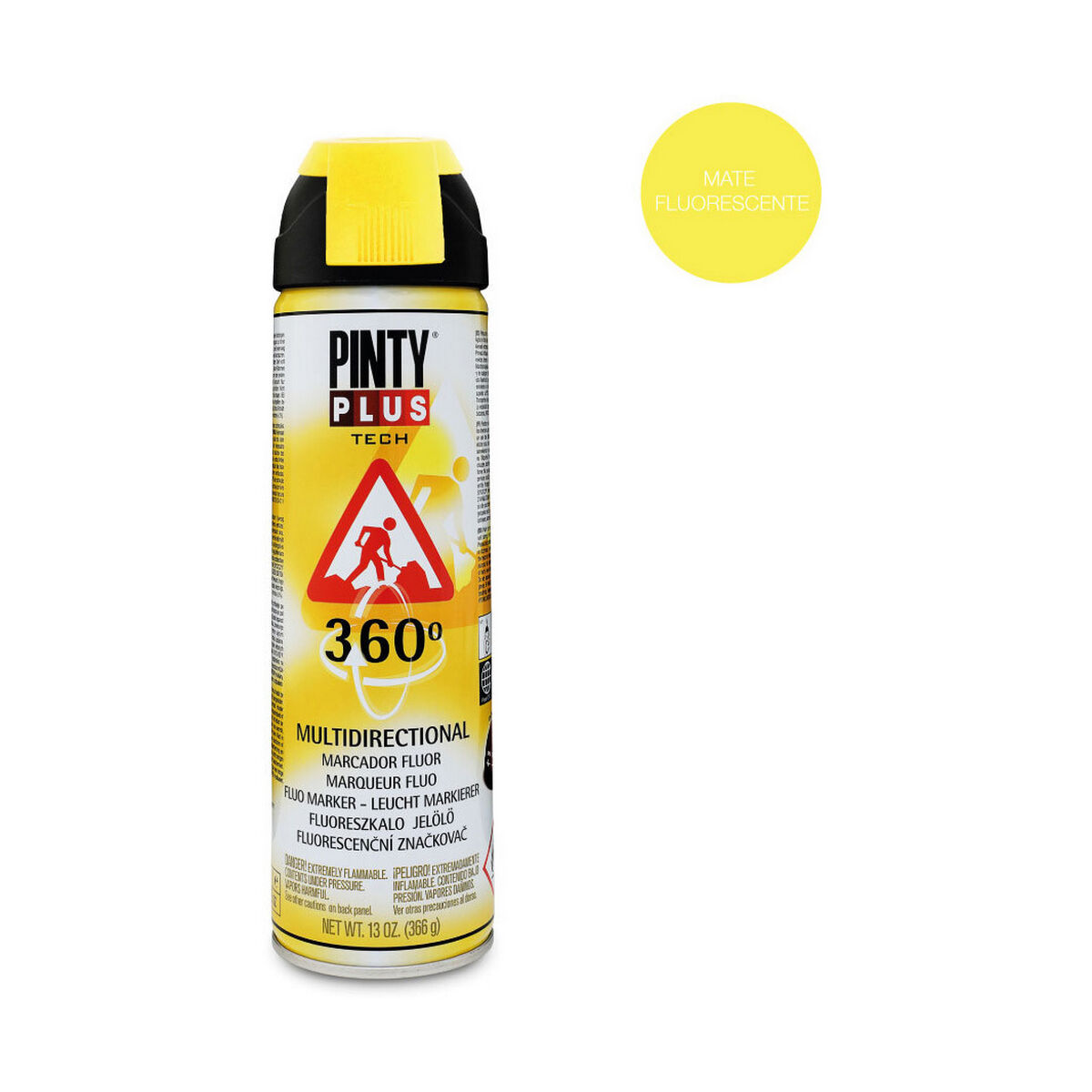 Sprejfärg Pintyplus Tech T146 360º Gul 500 ml - 2