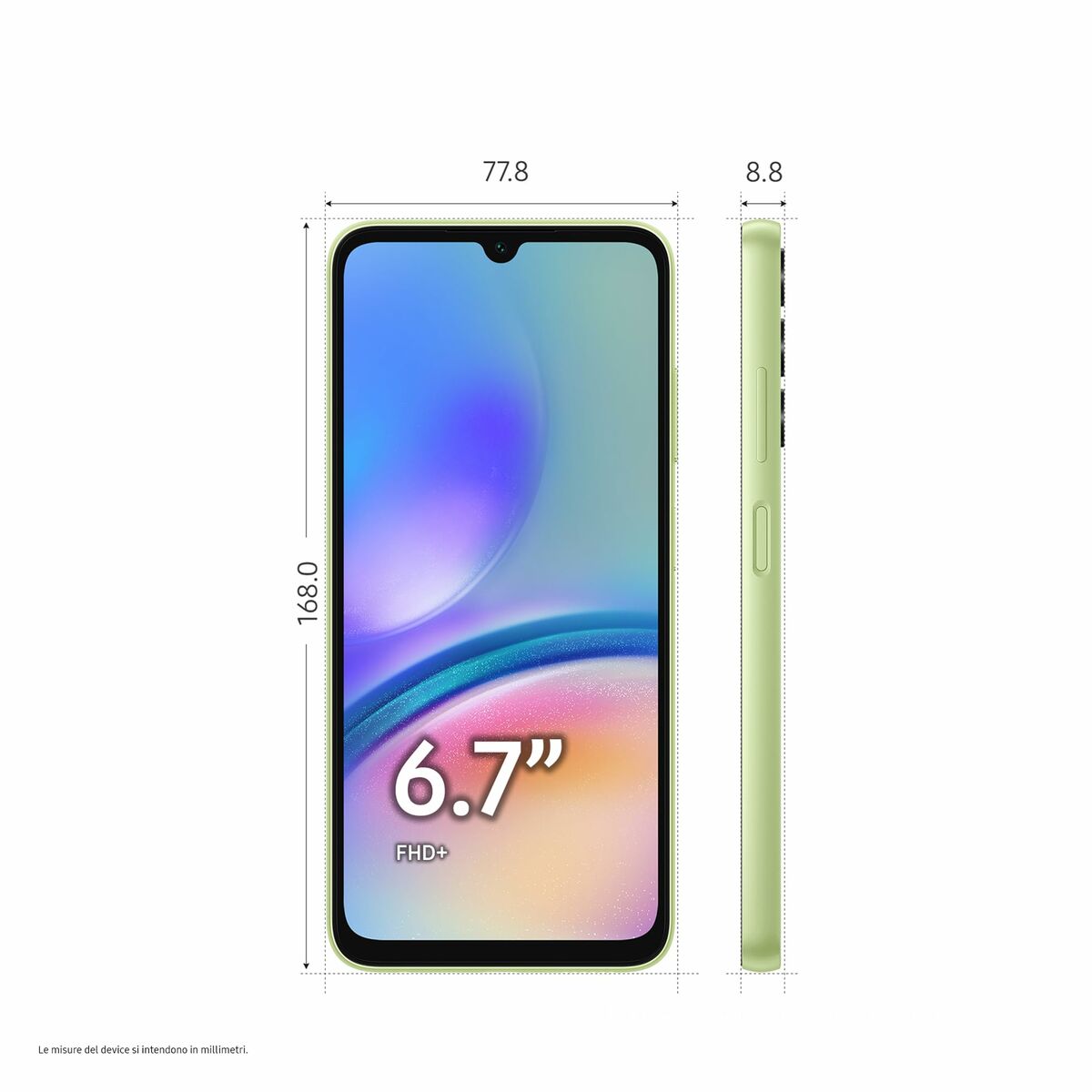 Smartphone Samsung Galaxy A05S 6,7" Qualcomm Snapdragon 680 4 GB RAM 64 GB Grön