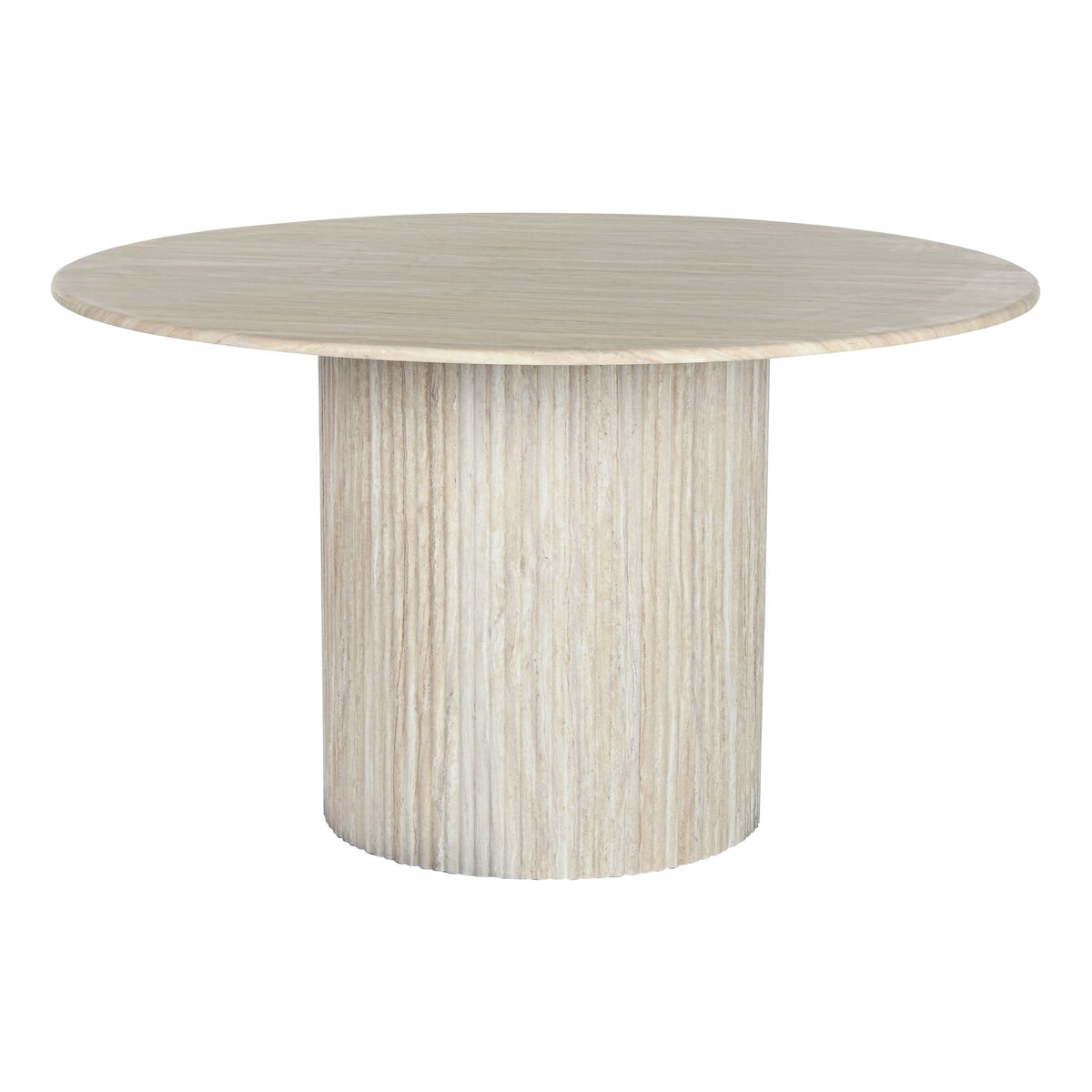 Matsalsbord Home ESPRIT Beige Granit Trä MDF 130 x 130 x 75 cm