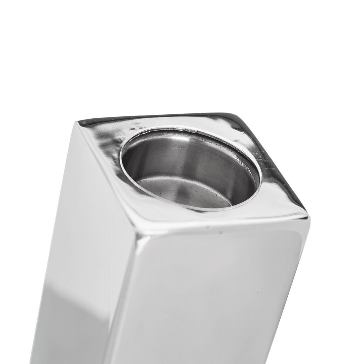 Ljusstakar 9 x 9 x 15 cm Metall Silver - 2