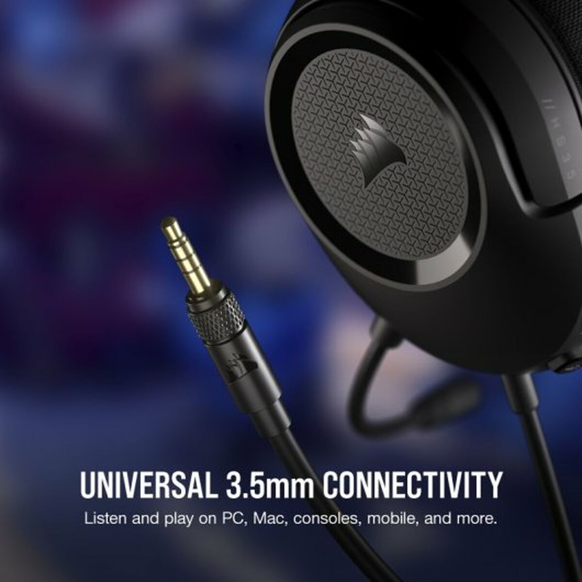 Hörlurar med Mikrofon Corsair HS35 v2 Svart - 4