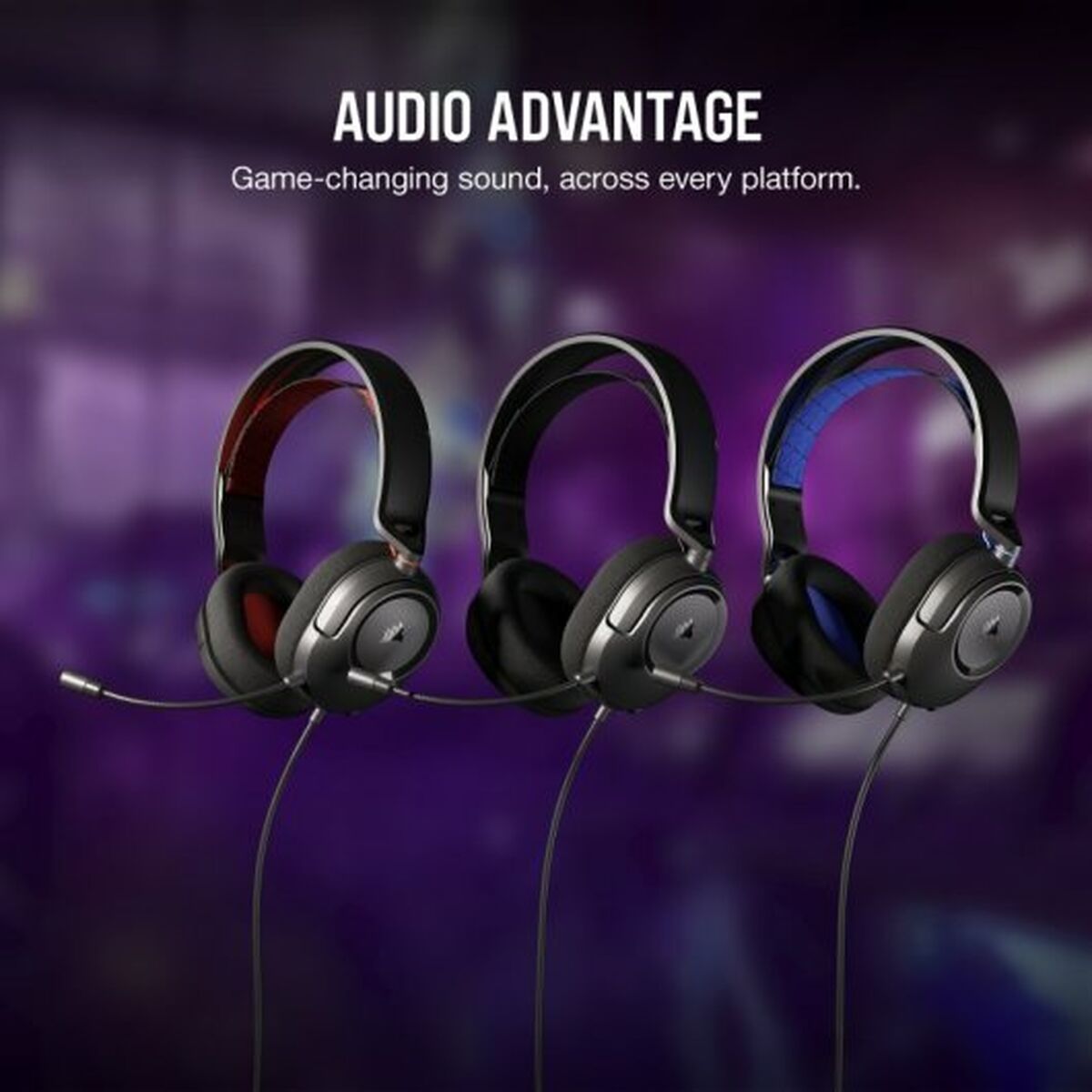 Hörlurar med Mikrofon Corsair HS35 v2 Svart - 3