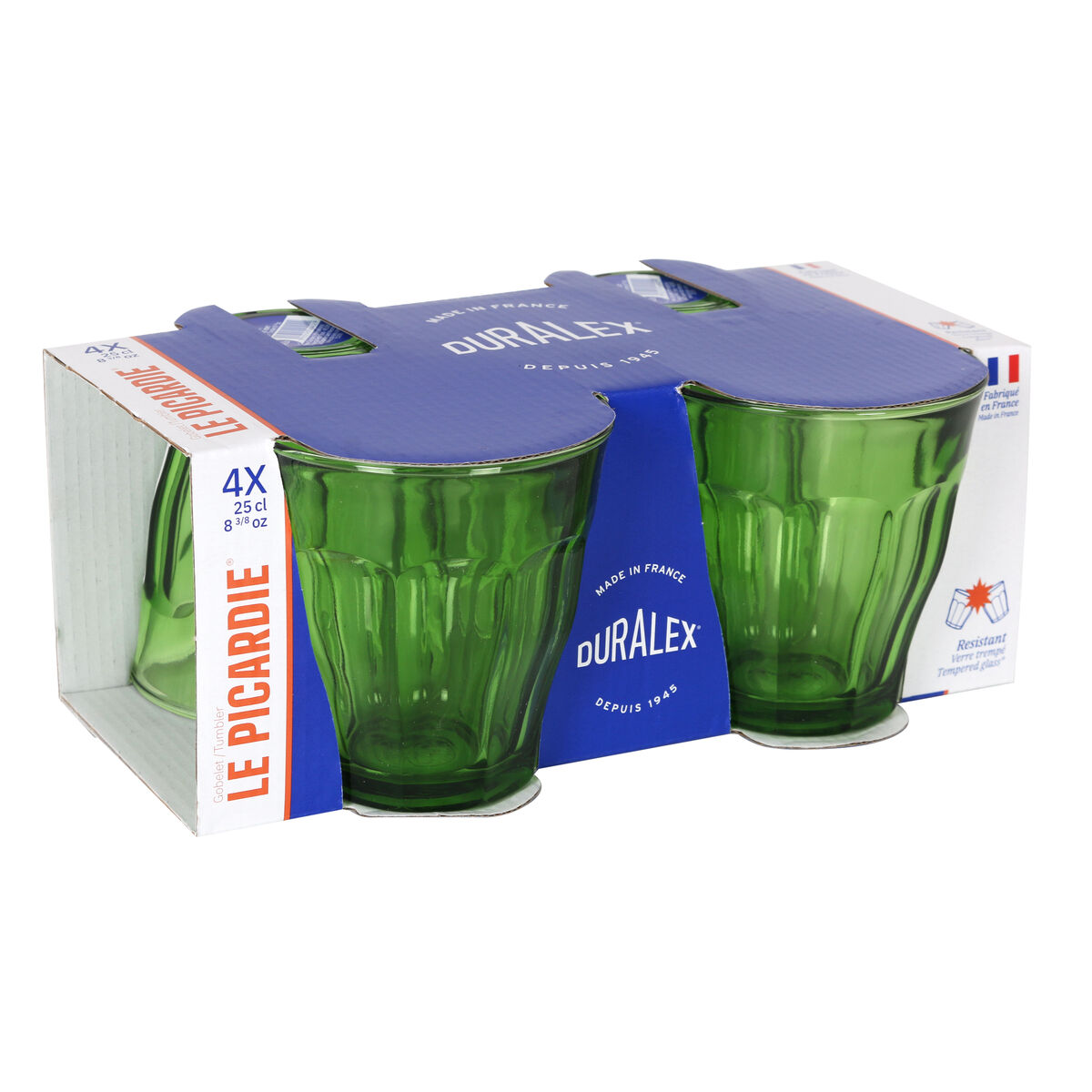 Glasset Duralex Grön 250 ml (Renoverade A) - 7