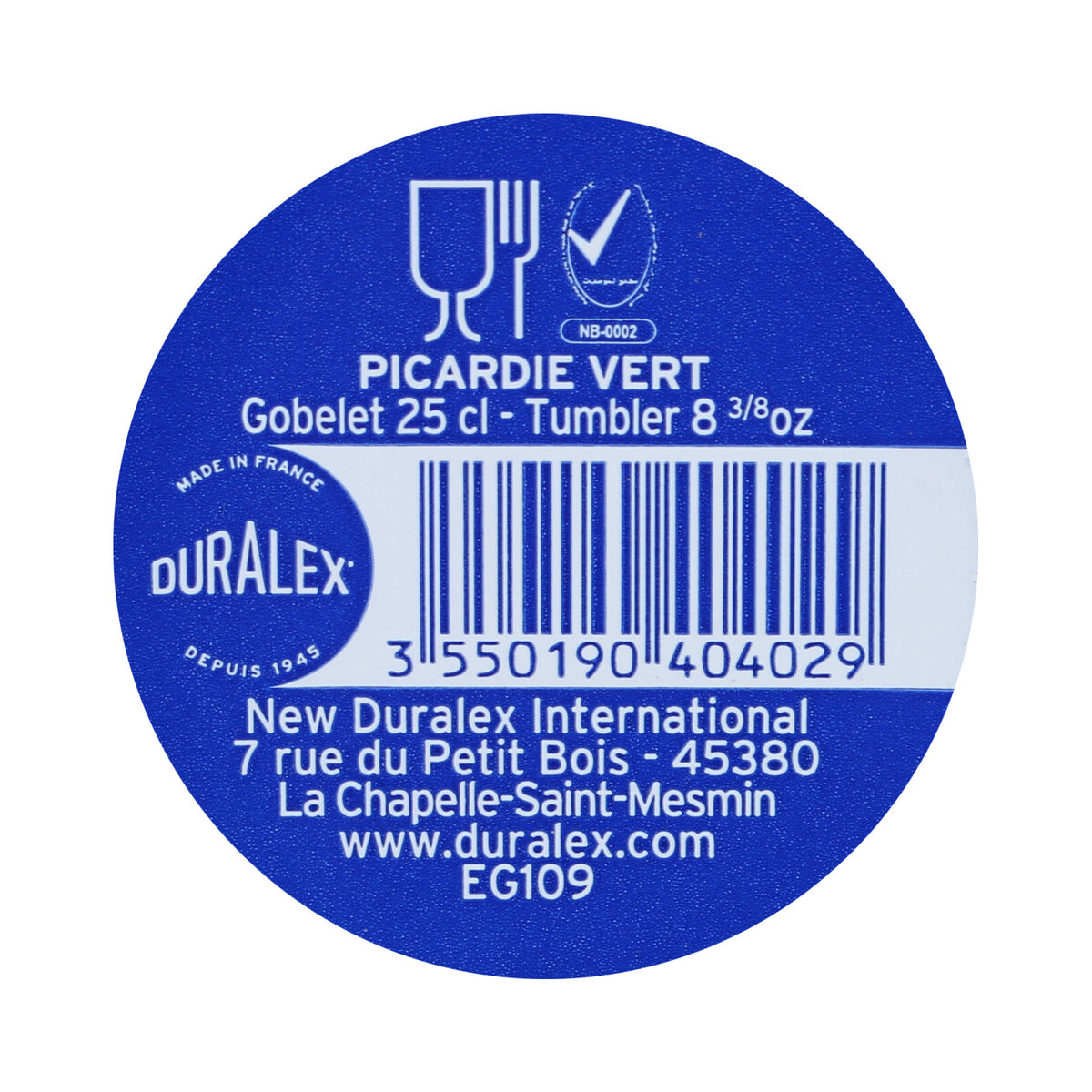 Glasset Duralex Grön 250 ml (Renoverade A) - 8
