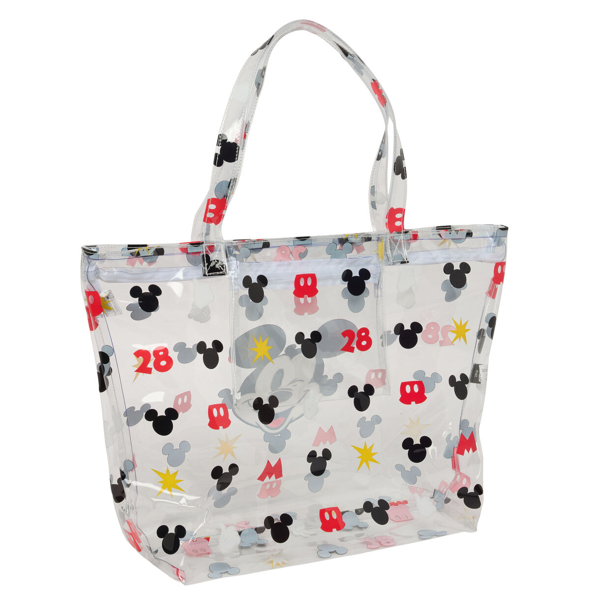 Shoppingväska Mickey Mouse Clubhouse Beach Multicolour Transparent 54 x 35 x 17 cm - 2