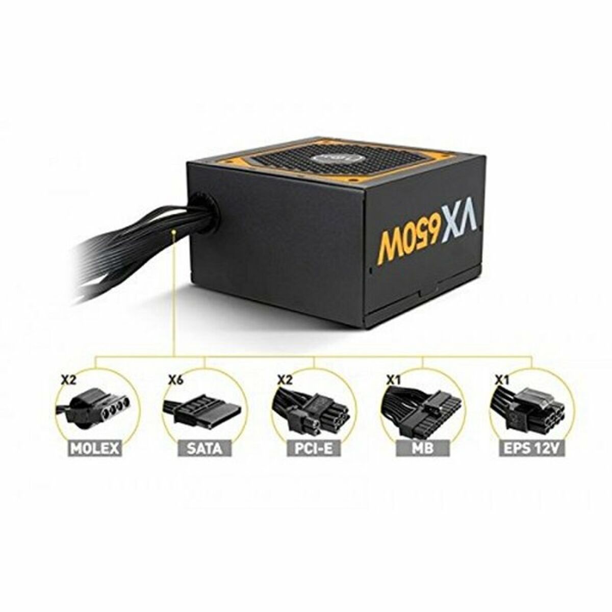 Strömtillförsel Nox-Xtreme NXURVX650BZ ATX 650 W 80 Plus Bronze - 3